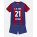 Tanie Strój piłkarski Barcelona Frenkie de Jong #21 Koszulka Podstawowej dla dziecięce 2023-24 Krótkie Rękawy (+ szorty)